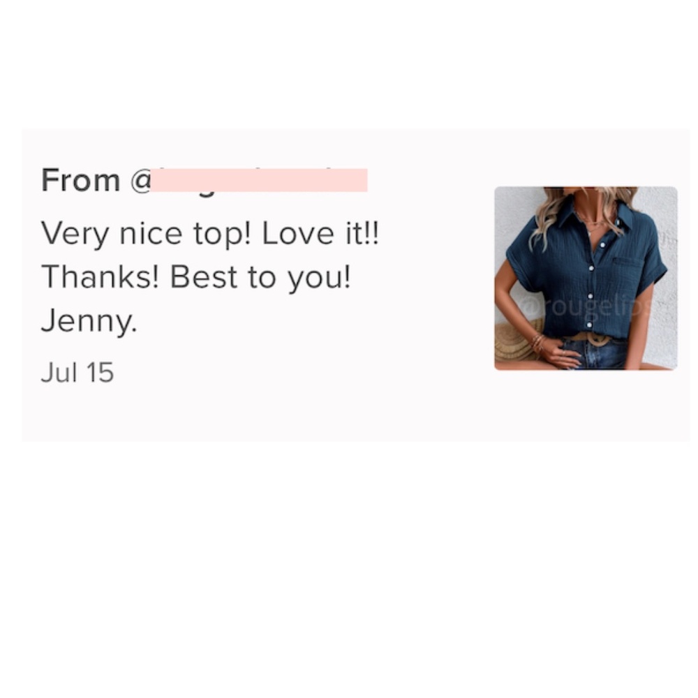Cotton Crinkle Short Sleeve Button Down Shirt in Navy Blue - Picture 8 of 8